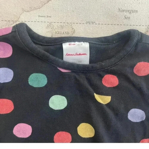 HA Long Sleeve Dot Dress Size 2T - Picture 4 of 4